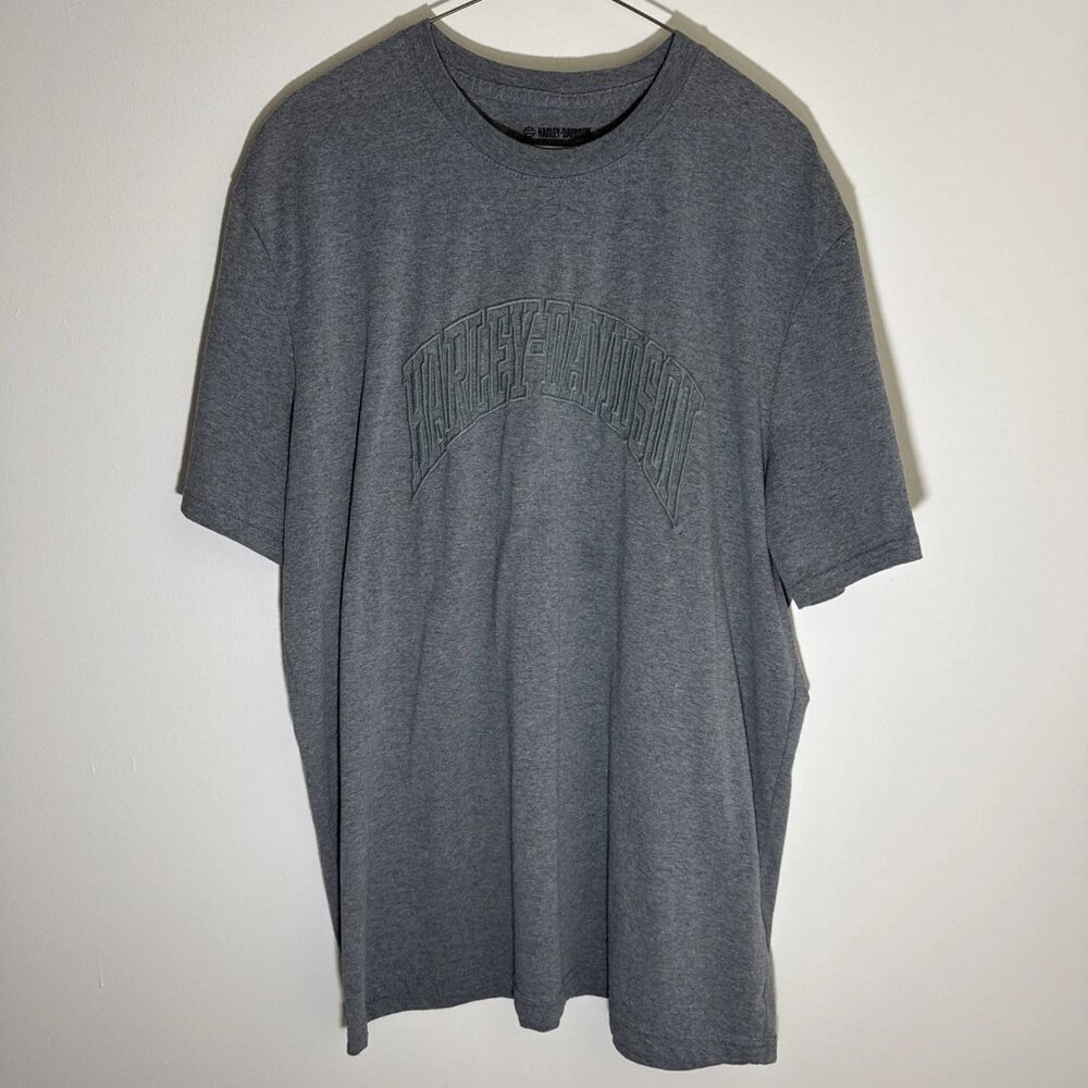 Harley-Davidson Men's T-Shirt Embroidered Heather Grey XL